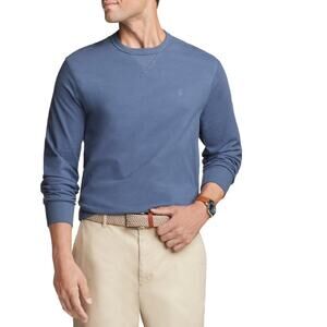 IZOD Men's Saltwater Slate Blue Cotton Blend Jersey Crewneck Sweatshirt - XXL
